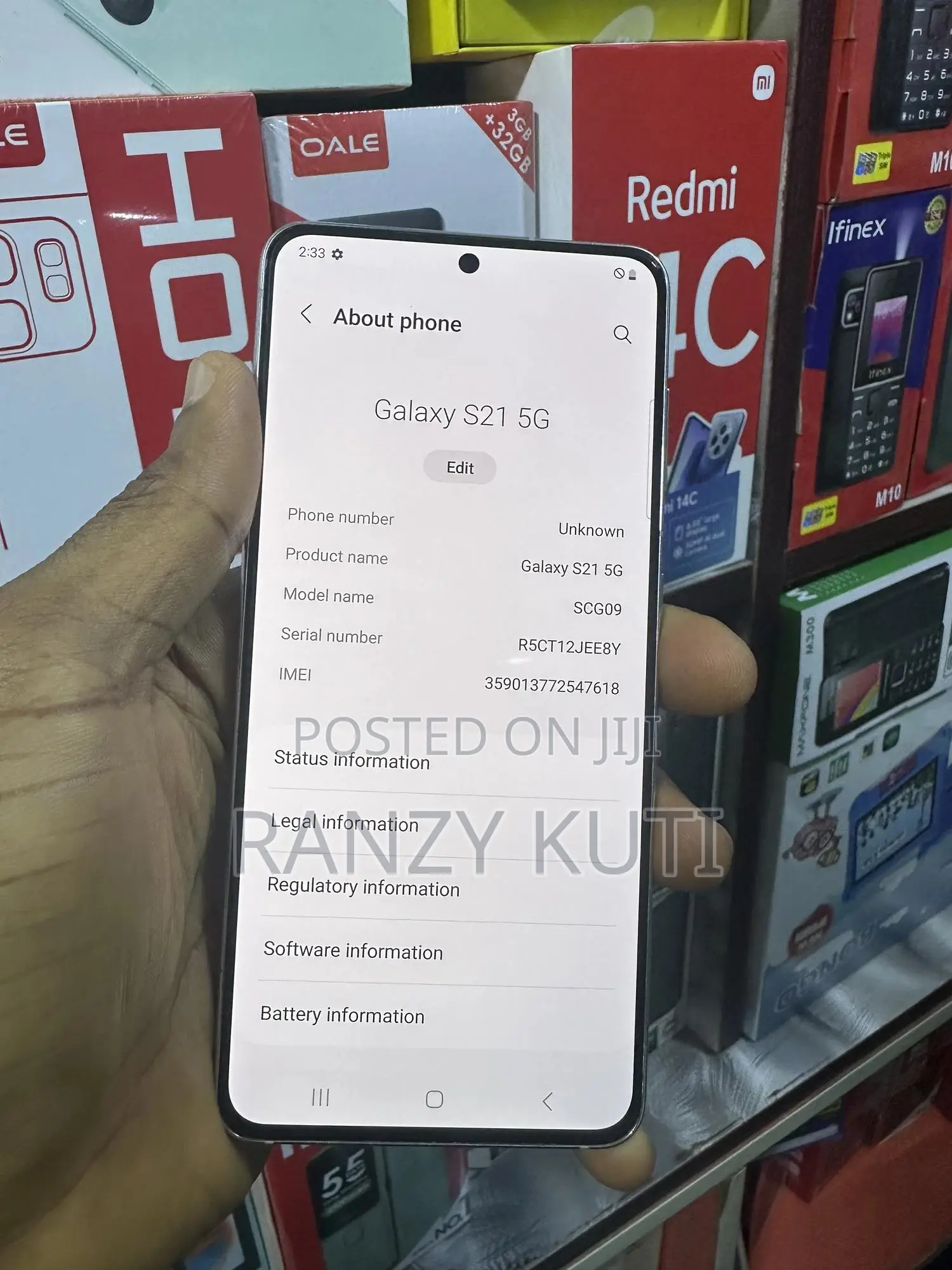 Samsung Galaxy S21 5G 256 GB White