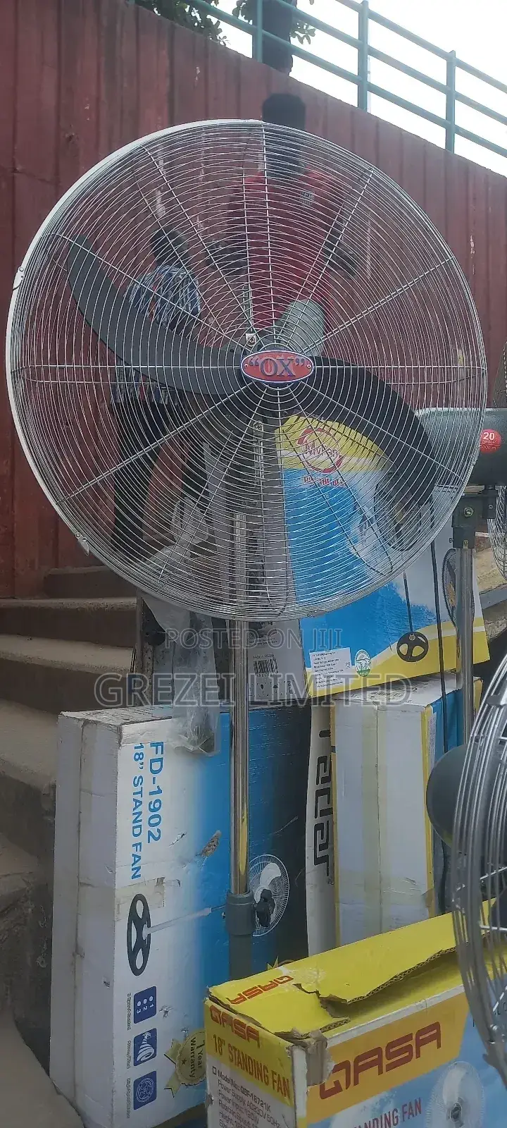 Ox Industial Standing Fan 26inch