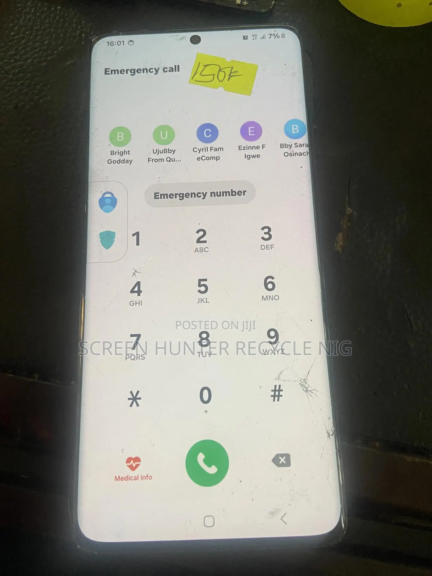 Samsung Crack Screen