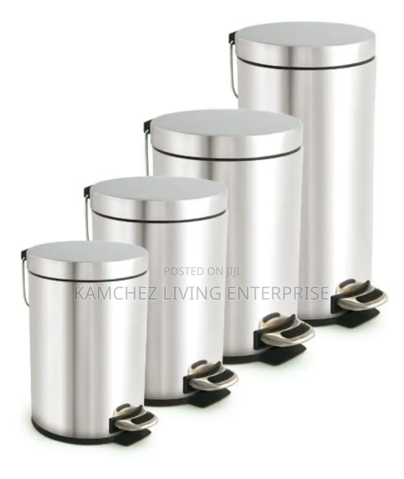 Stainless Steel Pedal Bin – Silent Close, Detachable Inner