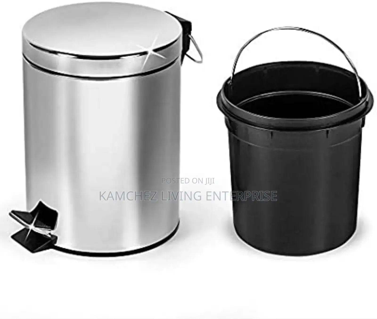 Stainless Steel Pedal Bin – Silent Close, Detachable Inner