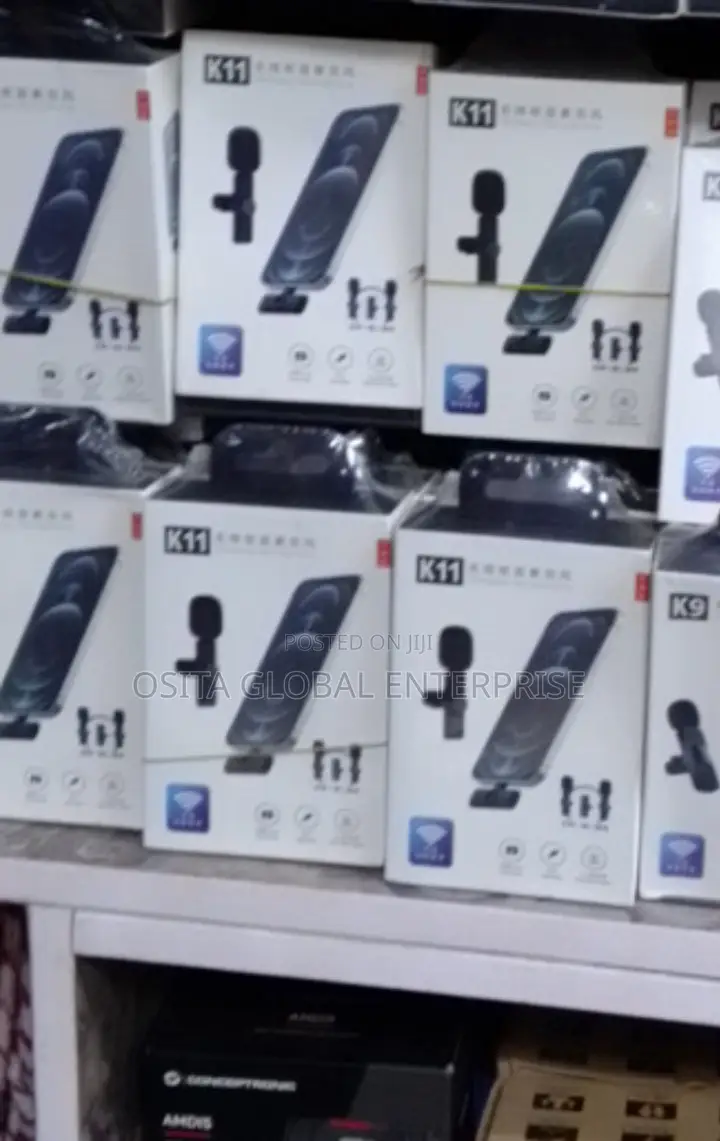 2in1 Dual Collar Wireles Microphone for iPhone Nd Type C