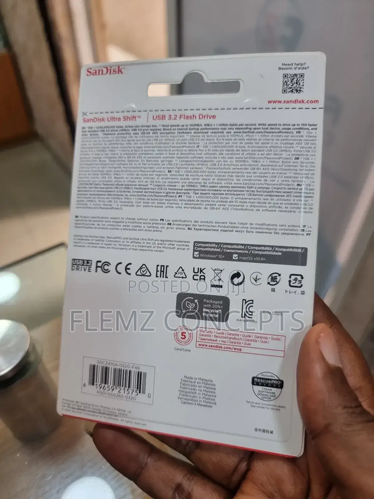32gb Sandisk Original 3.2 Flash Drive