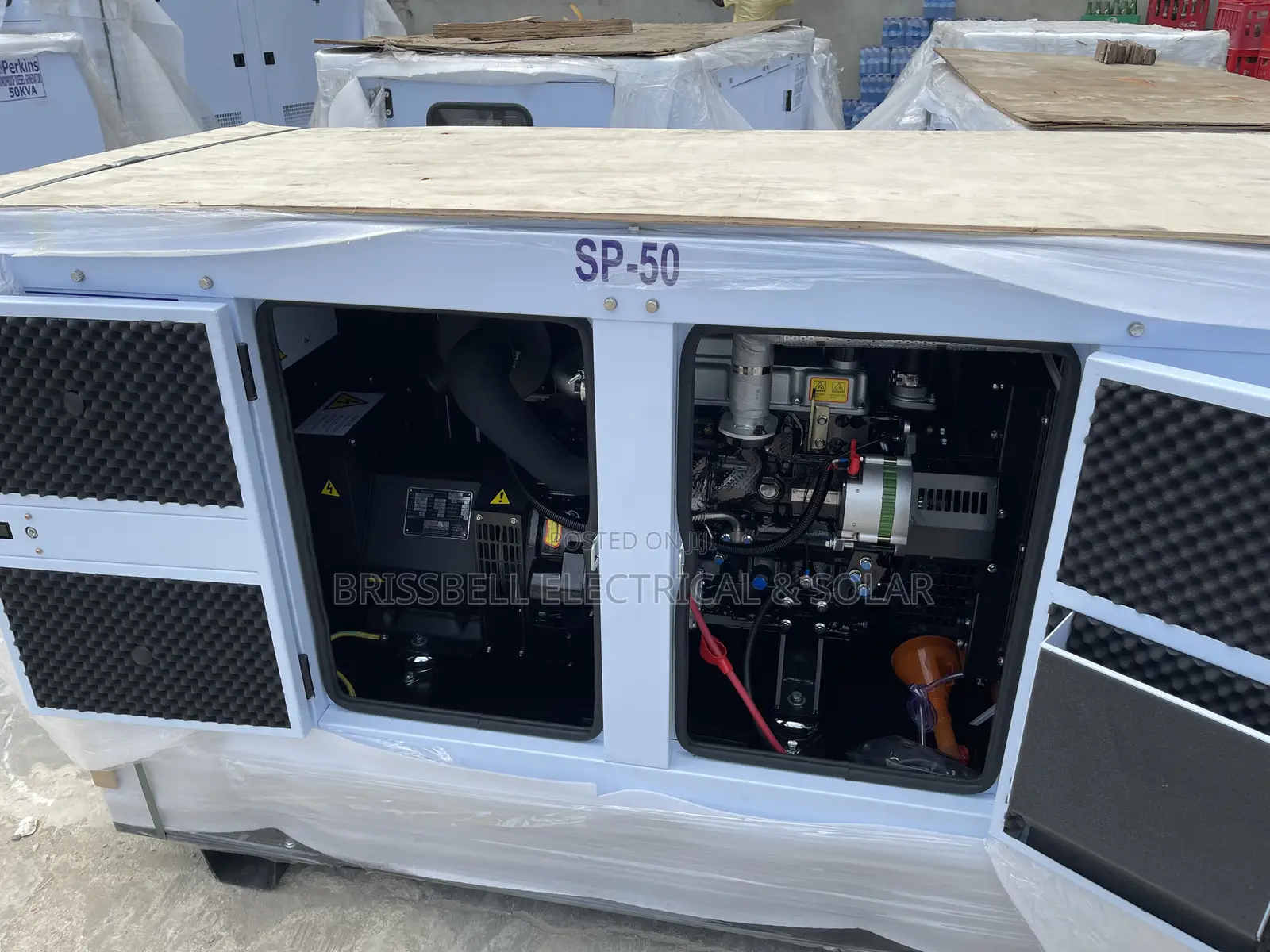 Brilliant England Perkins Soundproof Diesel Generator 50kva,