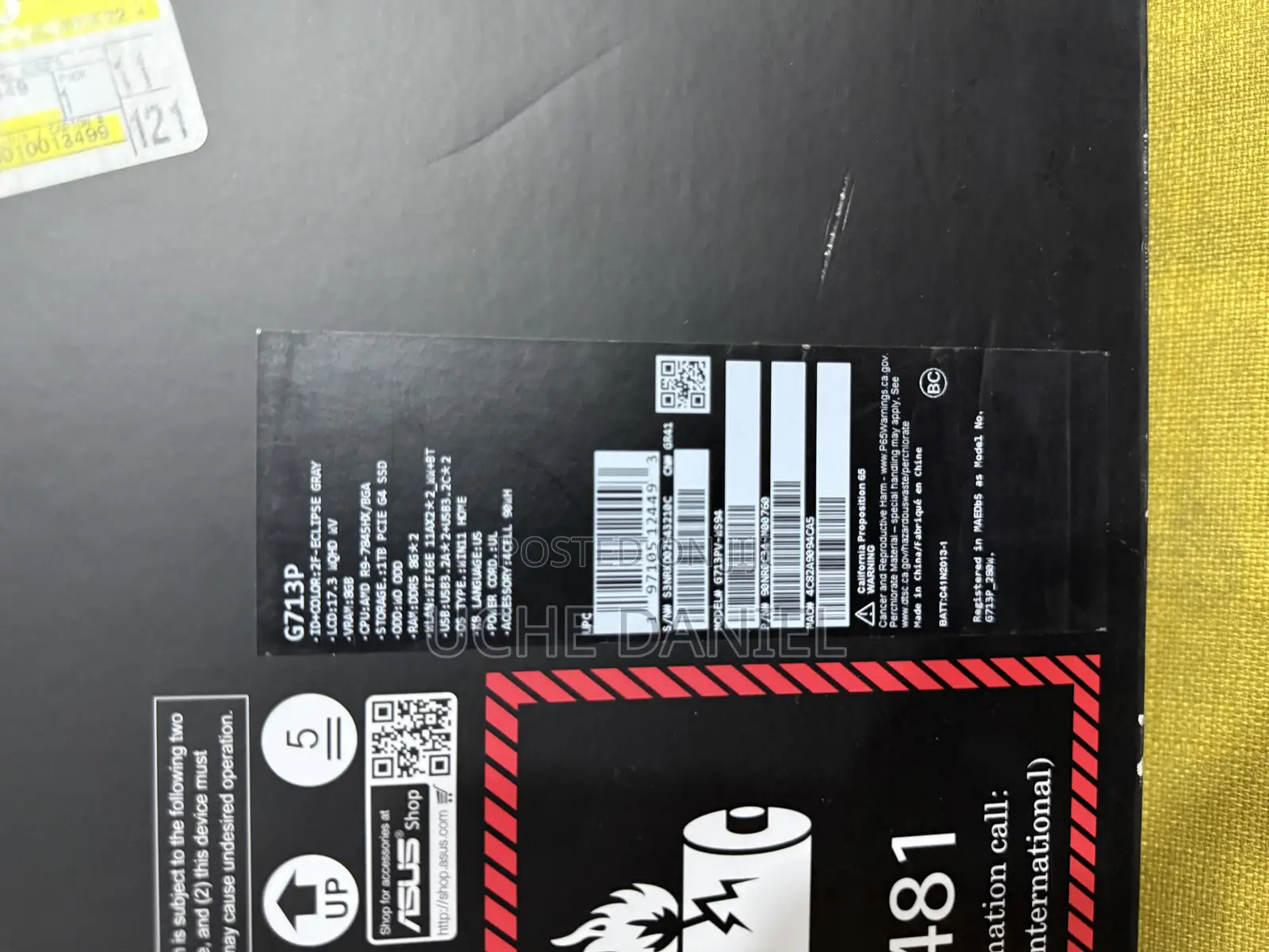 Laptop Asus ROG Strix G17 16GB AMD Ryzen 9 SSD 1T