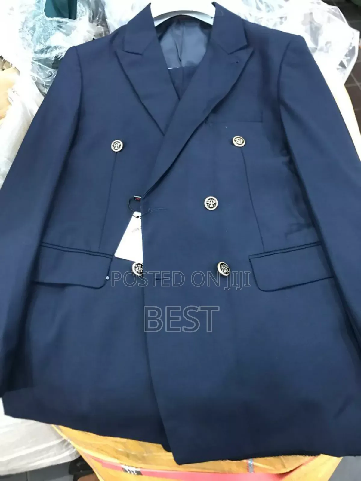 Double Breasted Quality Suit Available as Seen