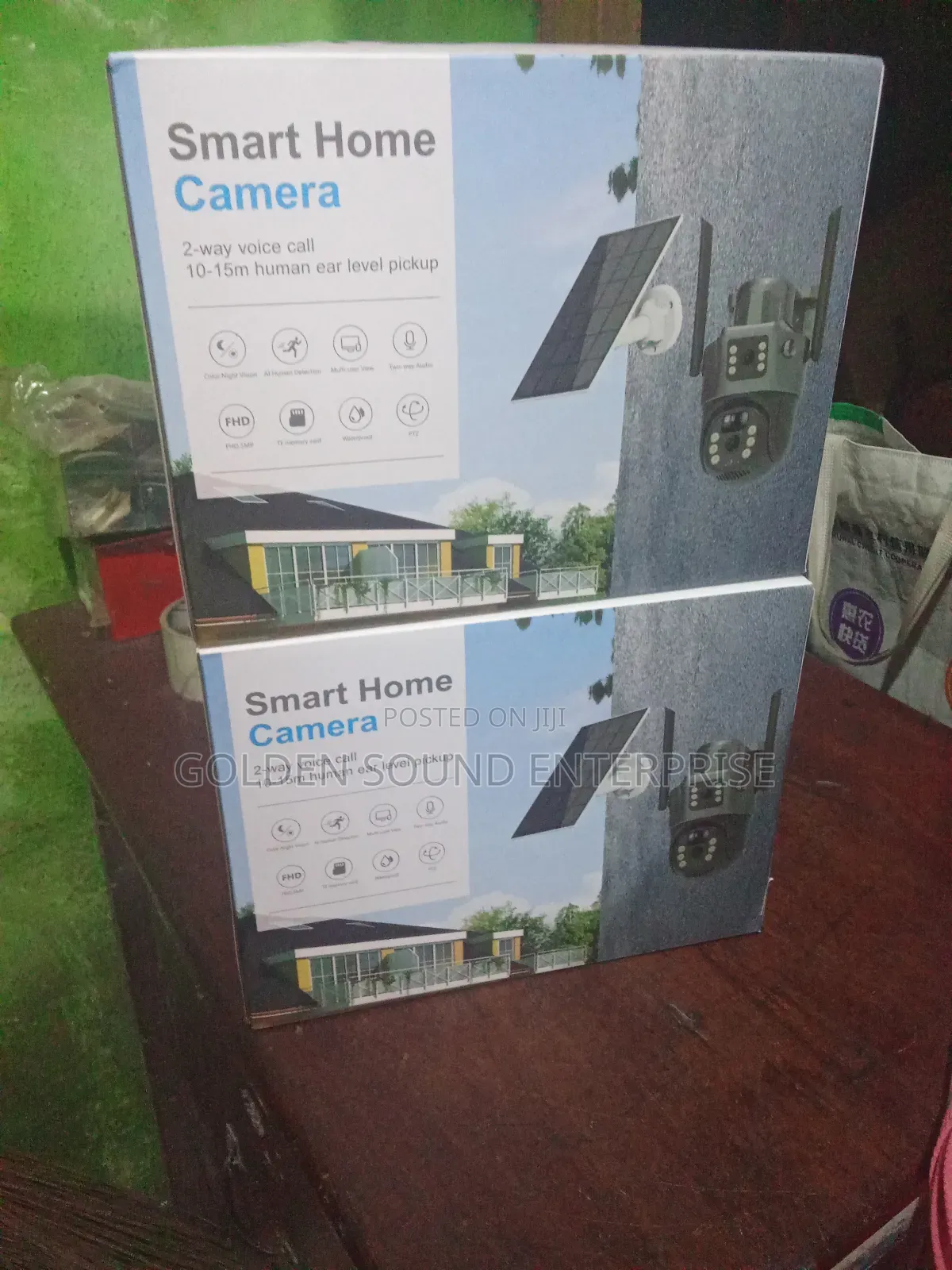 Smart Home Camera Dual Lens 2 Ways Voice Call