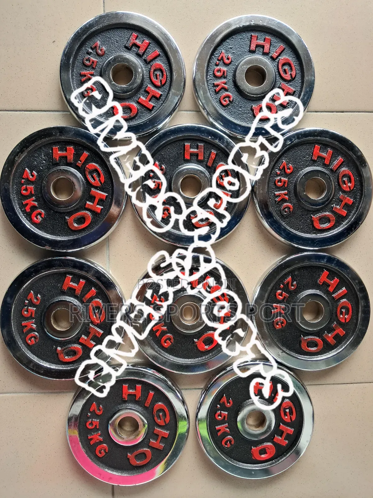 2.5kg Chrome Dumbbell and Barbell Plate