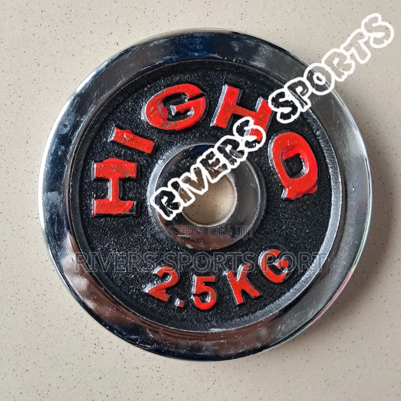 2.5kg Chrome Dumbbell and Barbell Plate