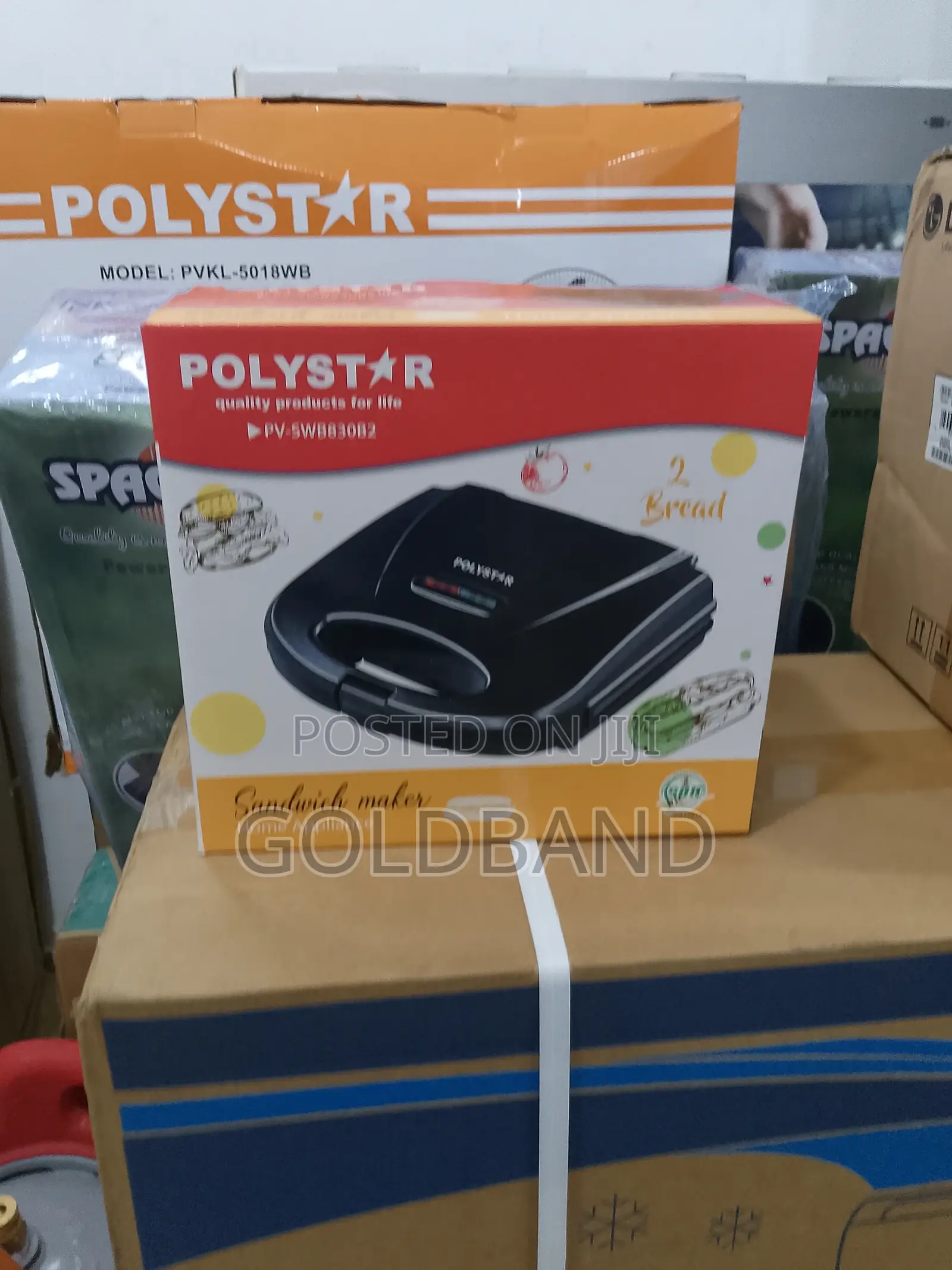 Polystar 2 Slices Crunchy Sandwich Maker Pv-Swb830b2