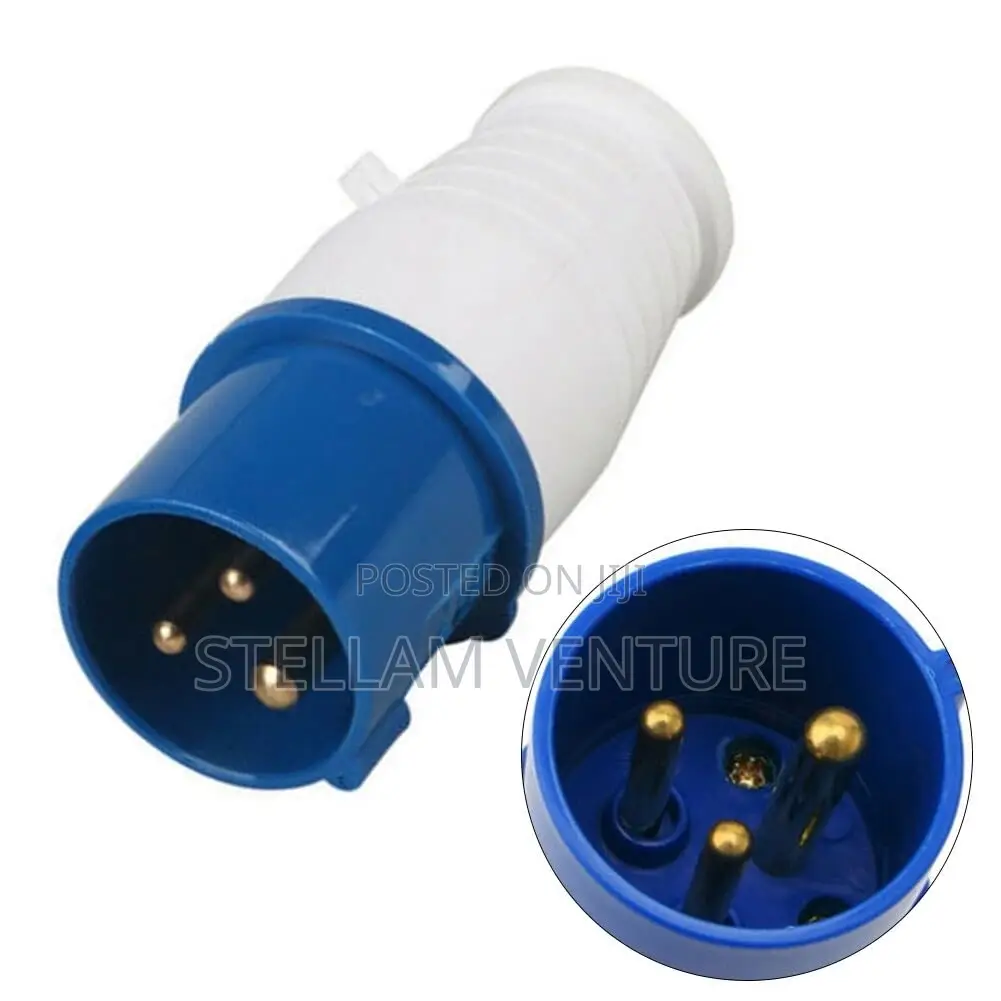 16 Amps 1 Phase 3 Pin Electric Plug