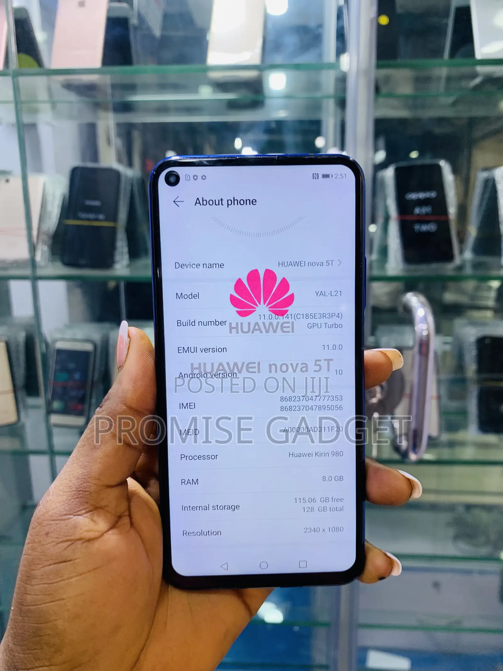 Huawei Nova 5T 128 GB Blue