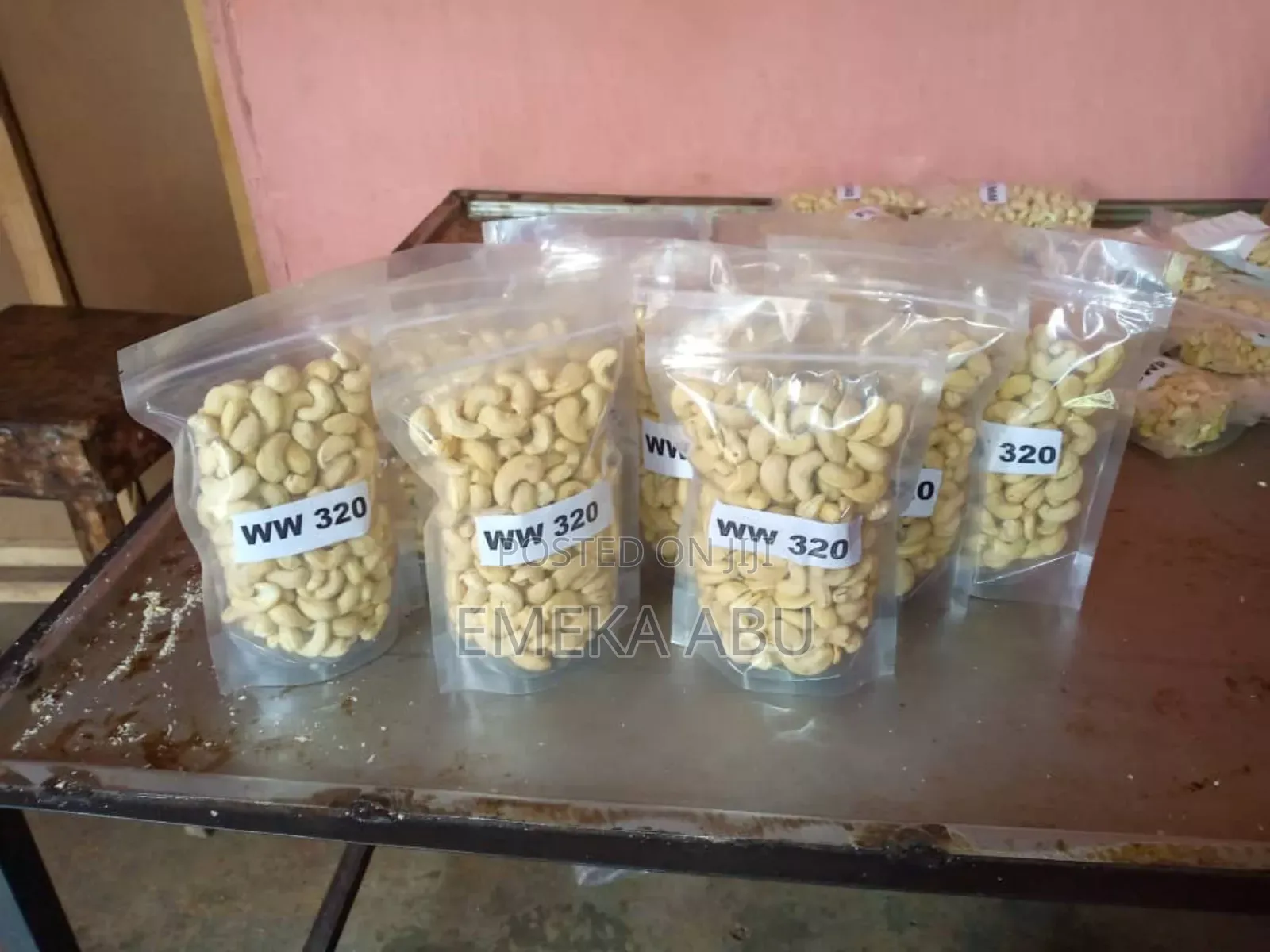 Processed W320 White Cashew Nuts