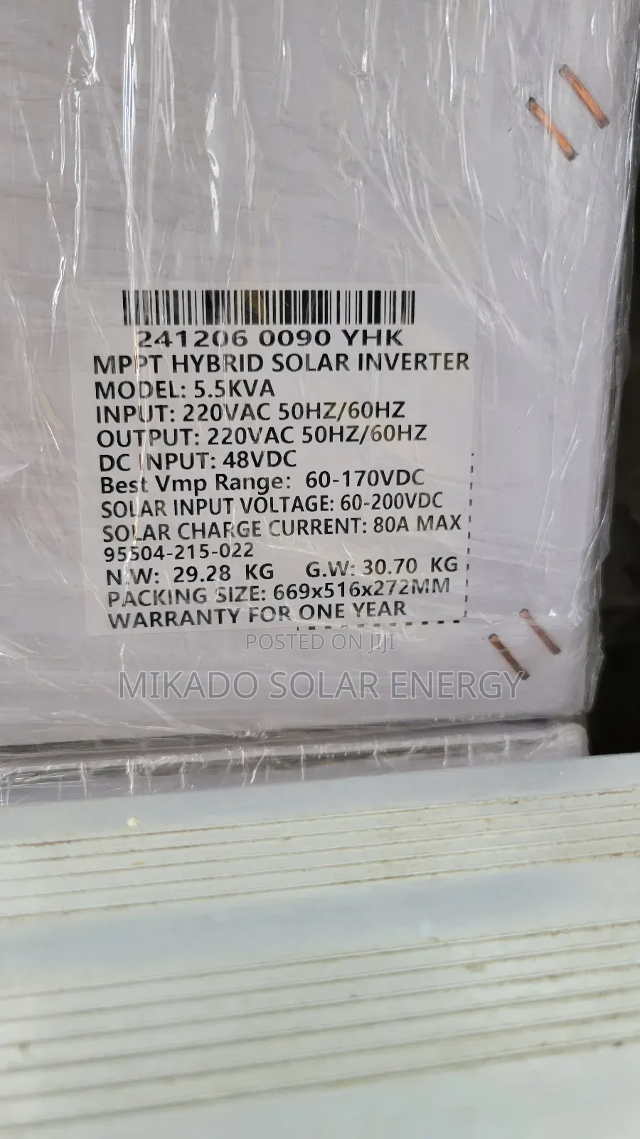 5.5kva 48v Yohako Hybrid Inverter