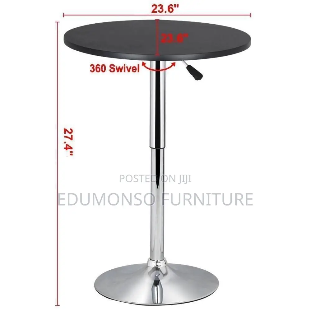 Round Bar Adjustable Table