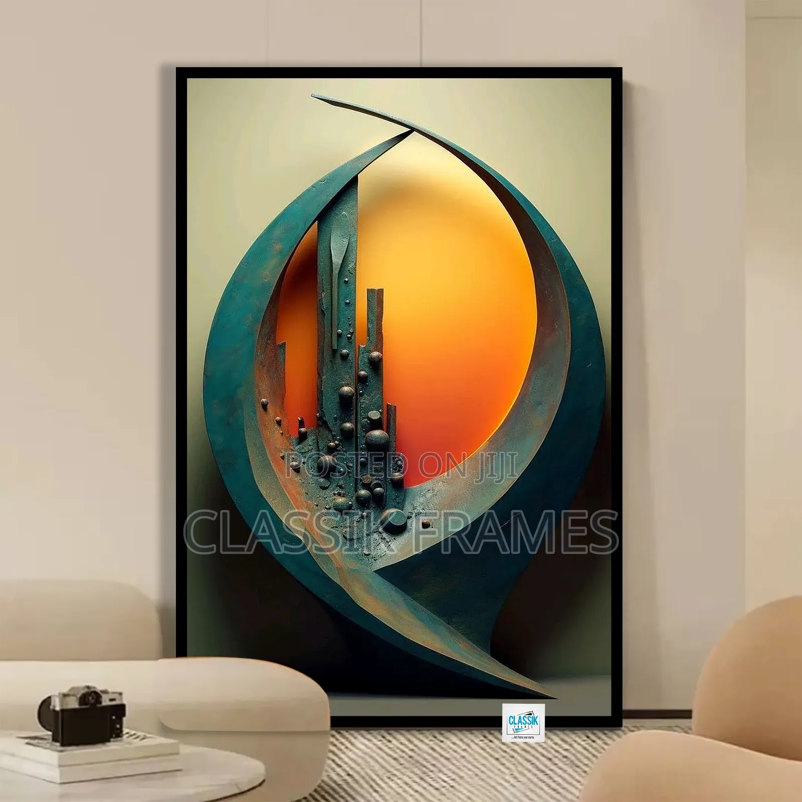 Hd Framed Abstract Acrylic Digi Painting Wall Art