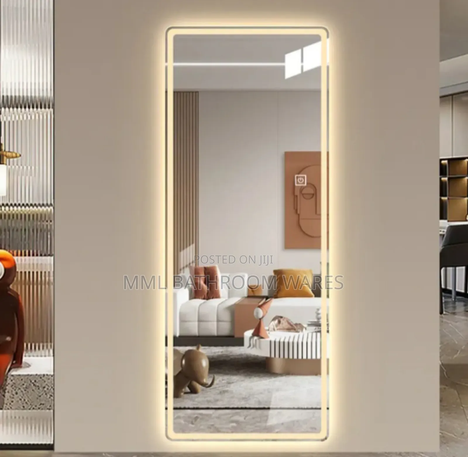 Full Length Horizontal Led Mirrors With 3 Color Options
