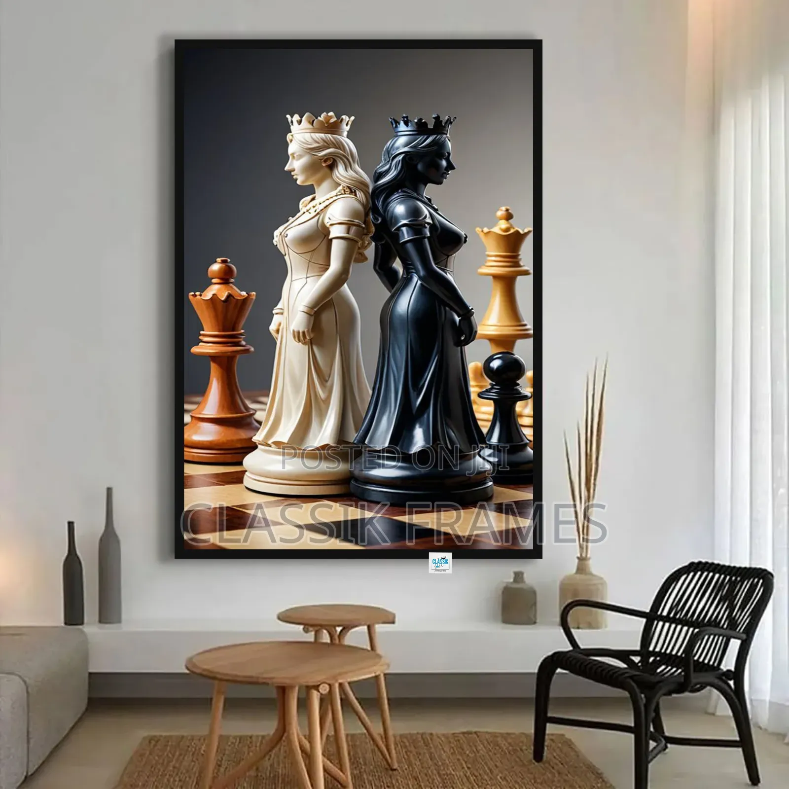 Classik Framed Oil Canvas Painting Wall Arts
