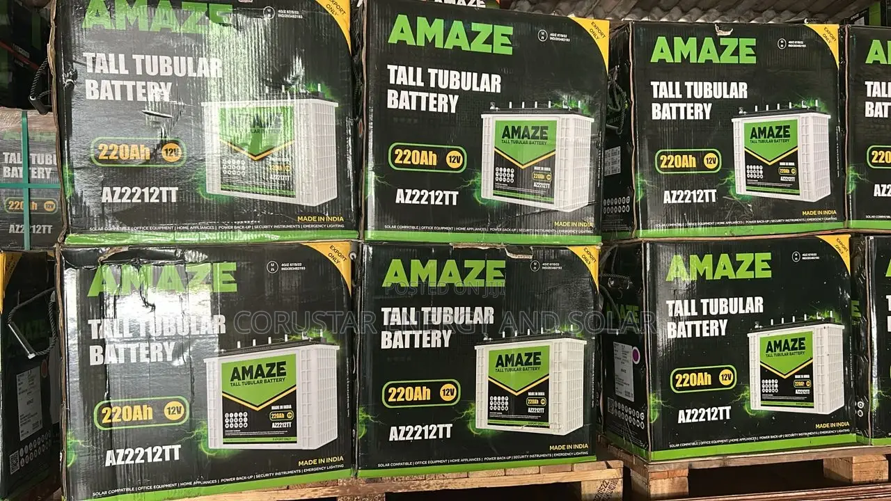 Amaze Tall Tubular Battery 12v 220ah Az2212tt