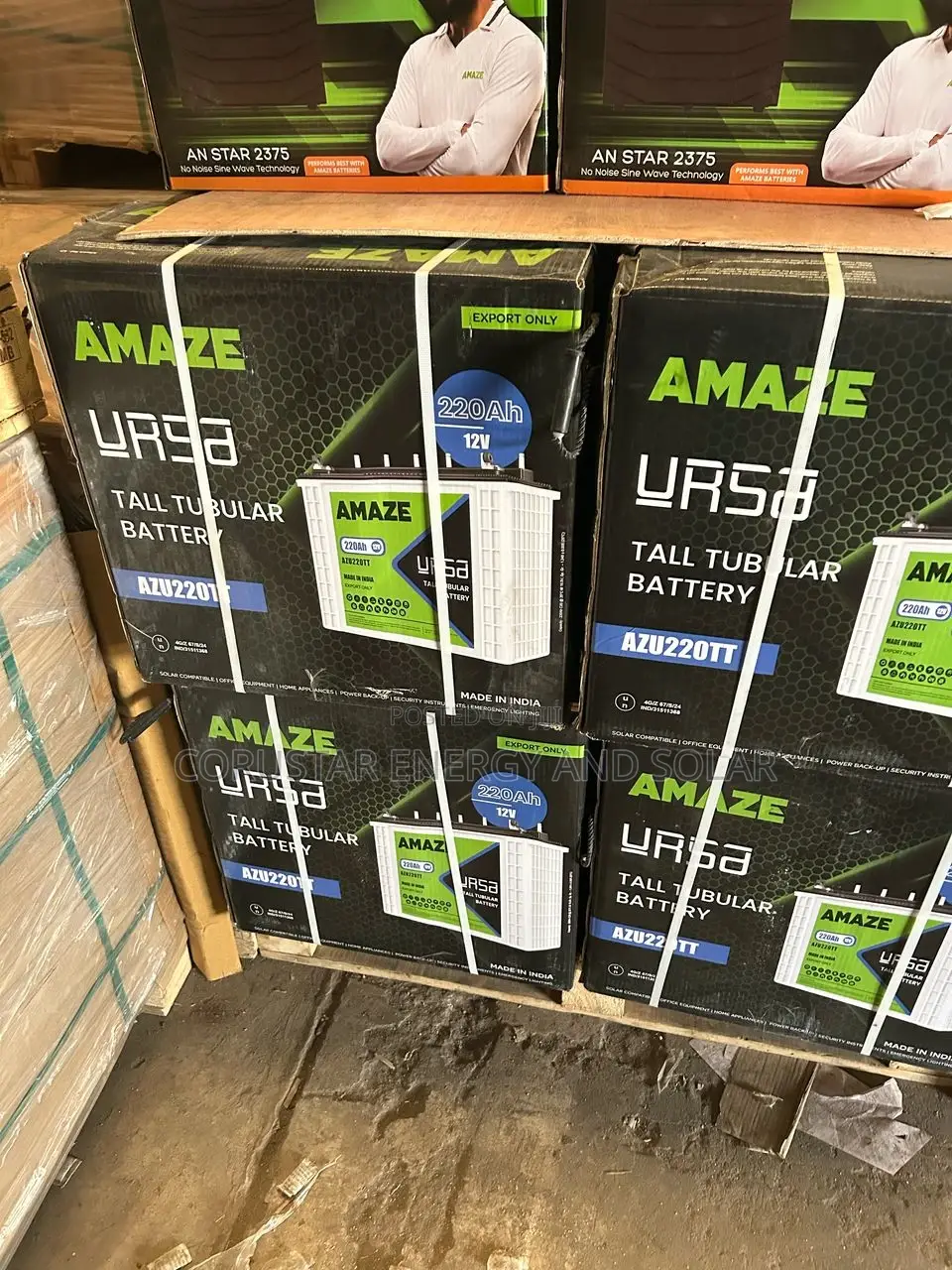 Amaze Ursa Tall Tubular Battery 12v 220ah Azu22ott