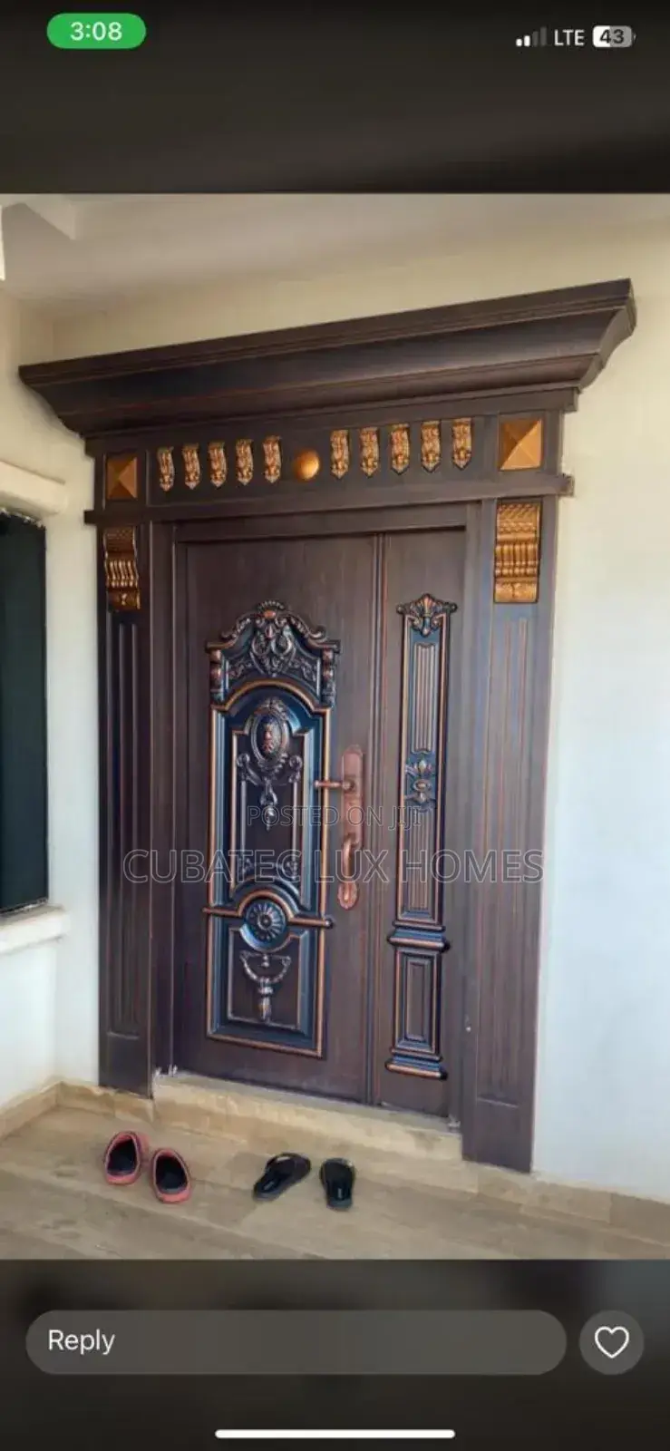 4ft Semi Bulletproof Copper Door With Arc