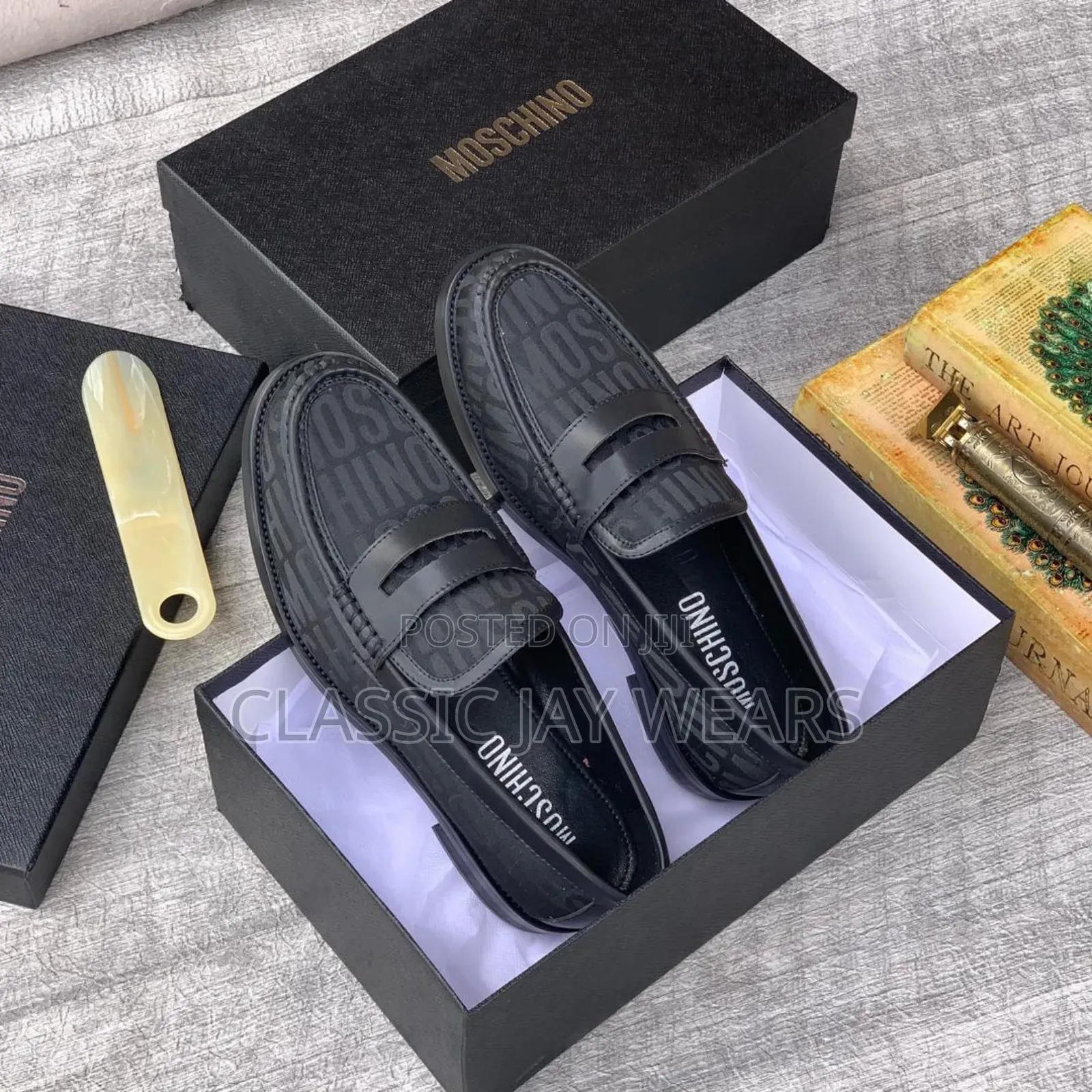Italian Original Moschino Shoe in Store