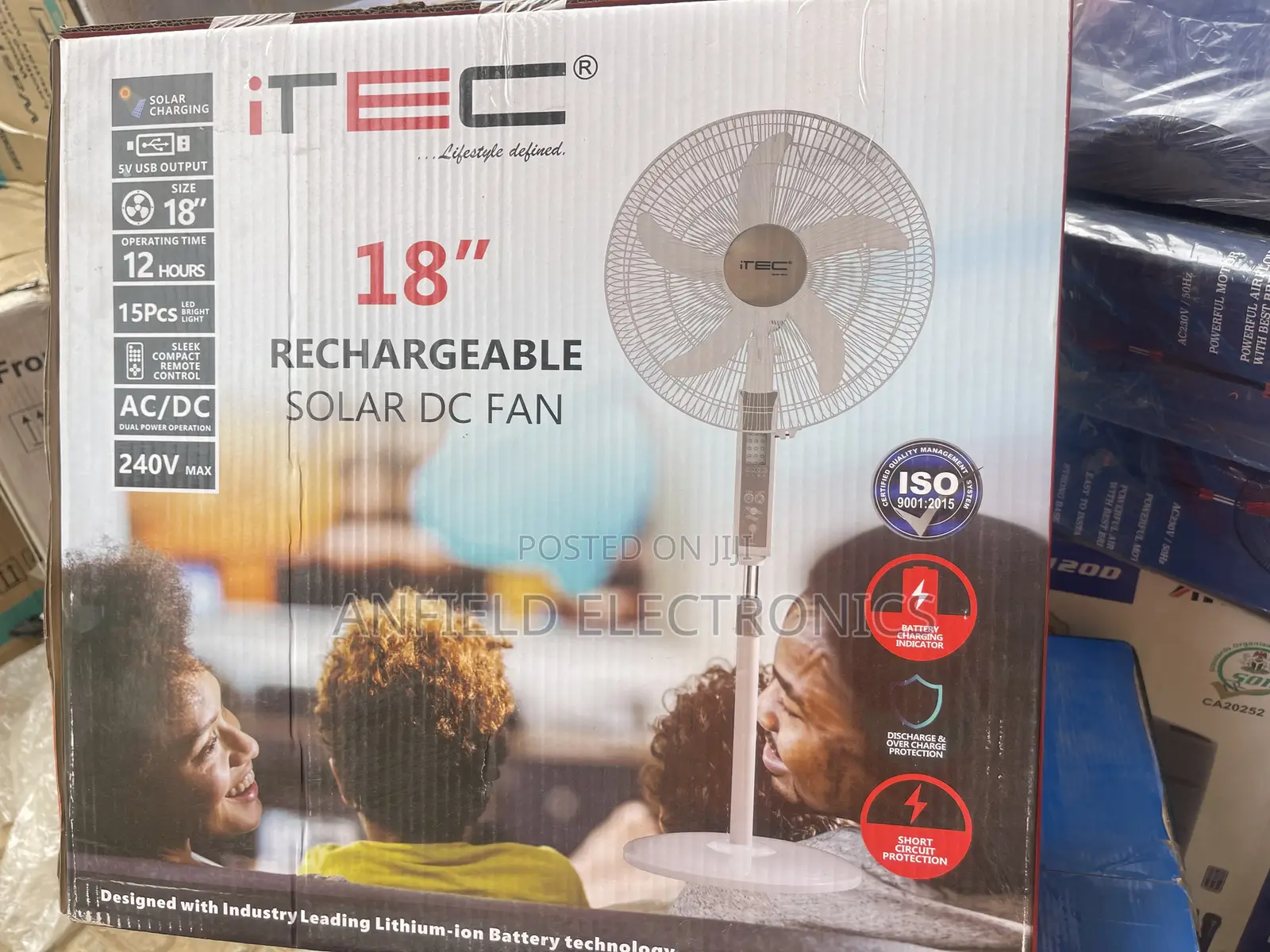 18 Inches Itec Rechargeable Standing Fan