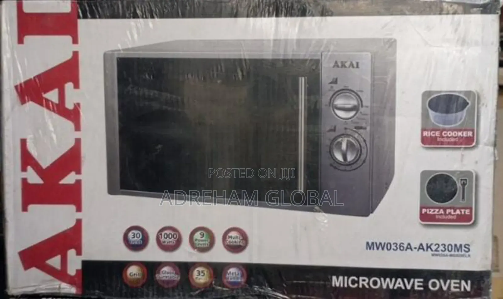 Akai 30l Microwave With Grill 1000w