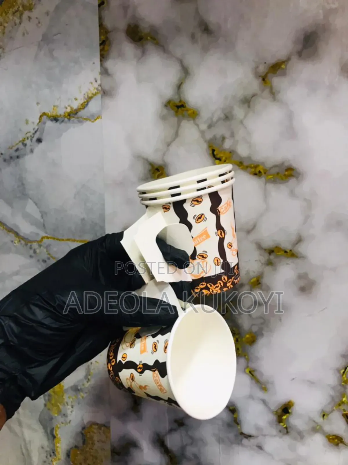 1000pcs Pieces Paper Cup With Wings Handle
