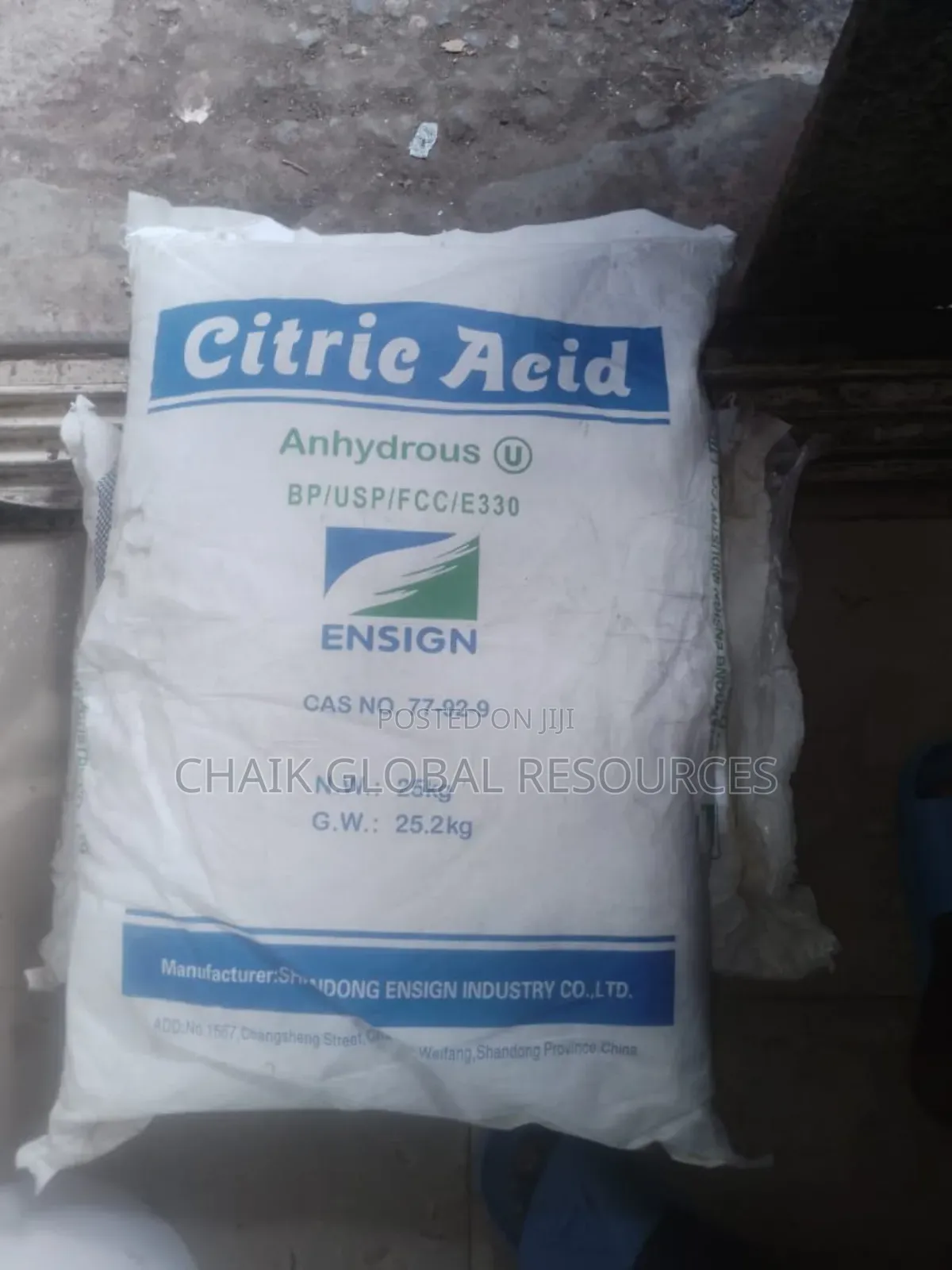 Citric Acid 25kg