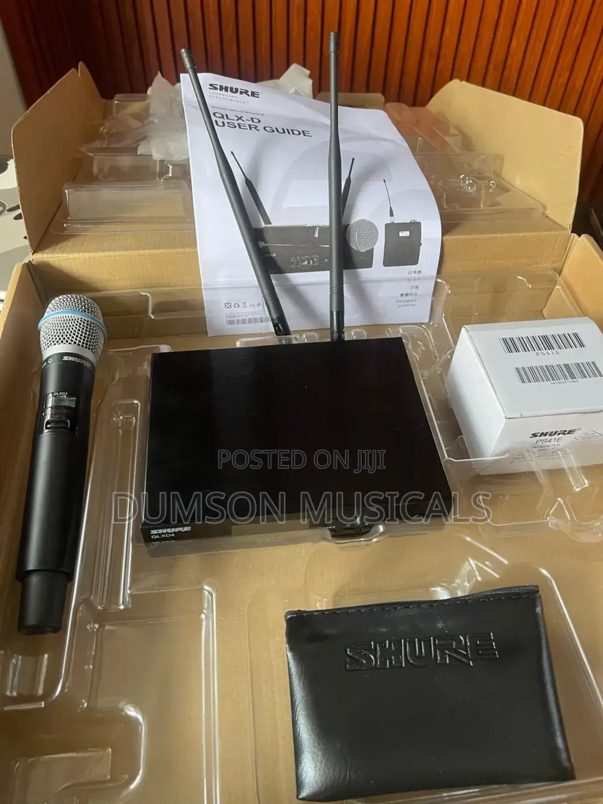 Shure Qlxd4 Bata 87a Wireless Microphone System Uhf