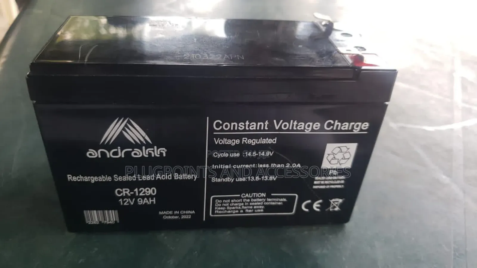 Andrakk Rechargeable Fan Battery 12v 9ah Clearance Sales