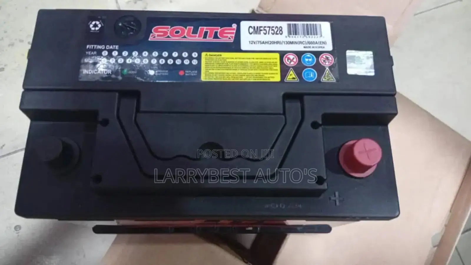 12v75ah Solite Battery Korea Product