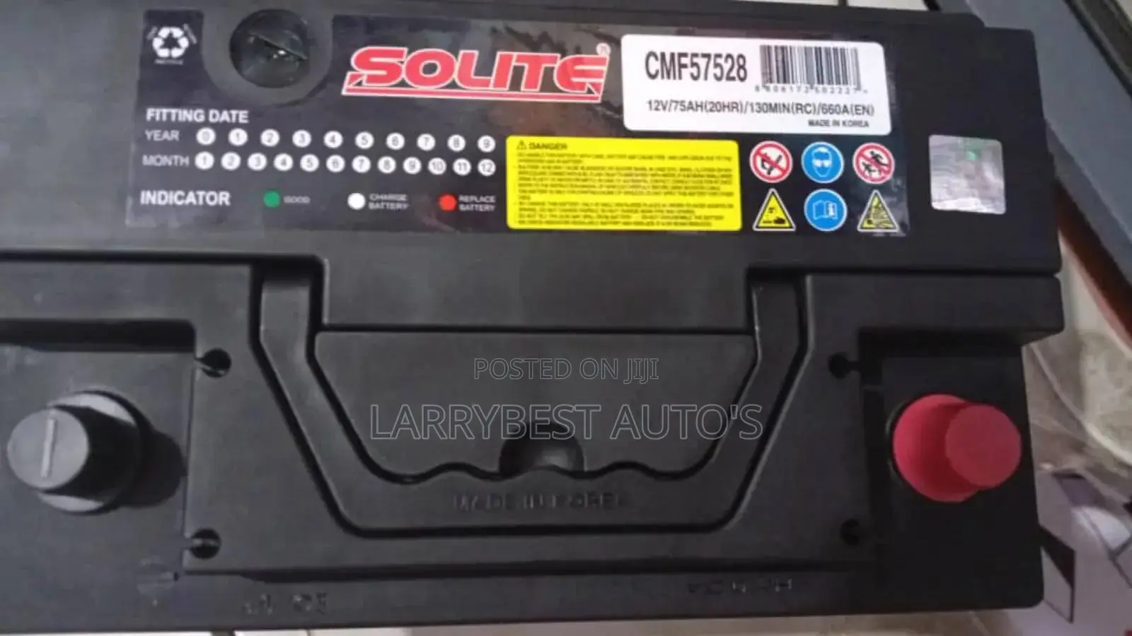 12v75ah Solite Battery Korea Product
