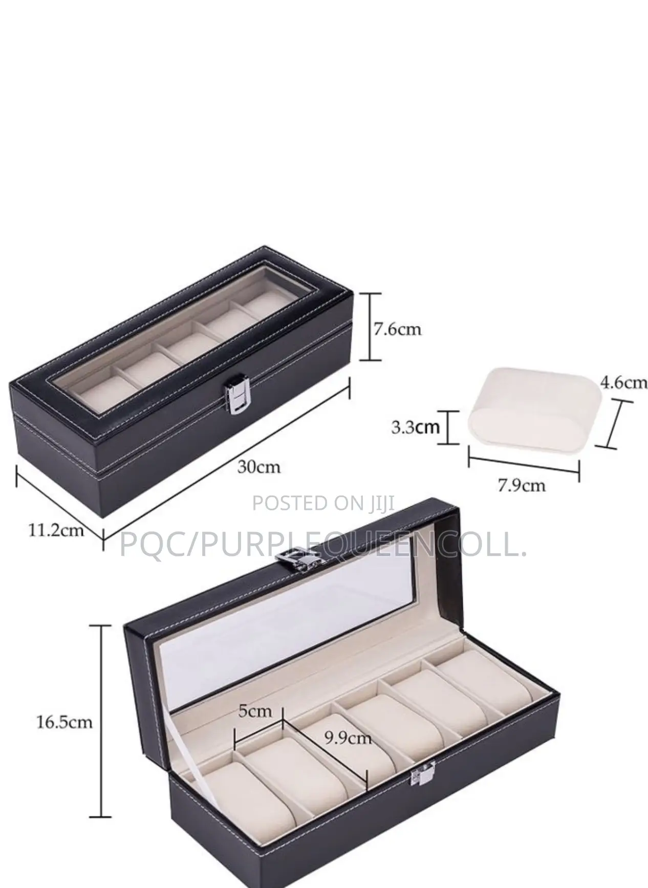 6 Slot Leather Storage Watch Box