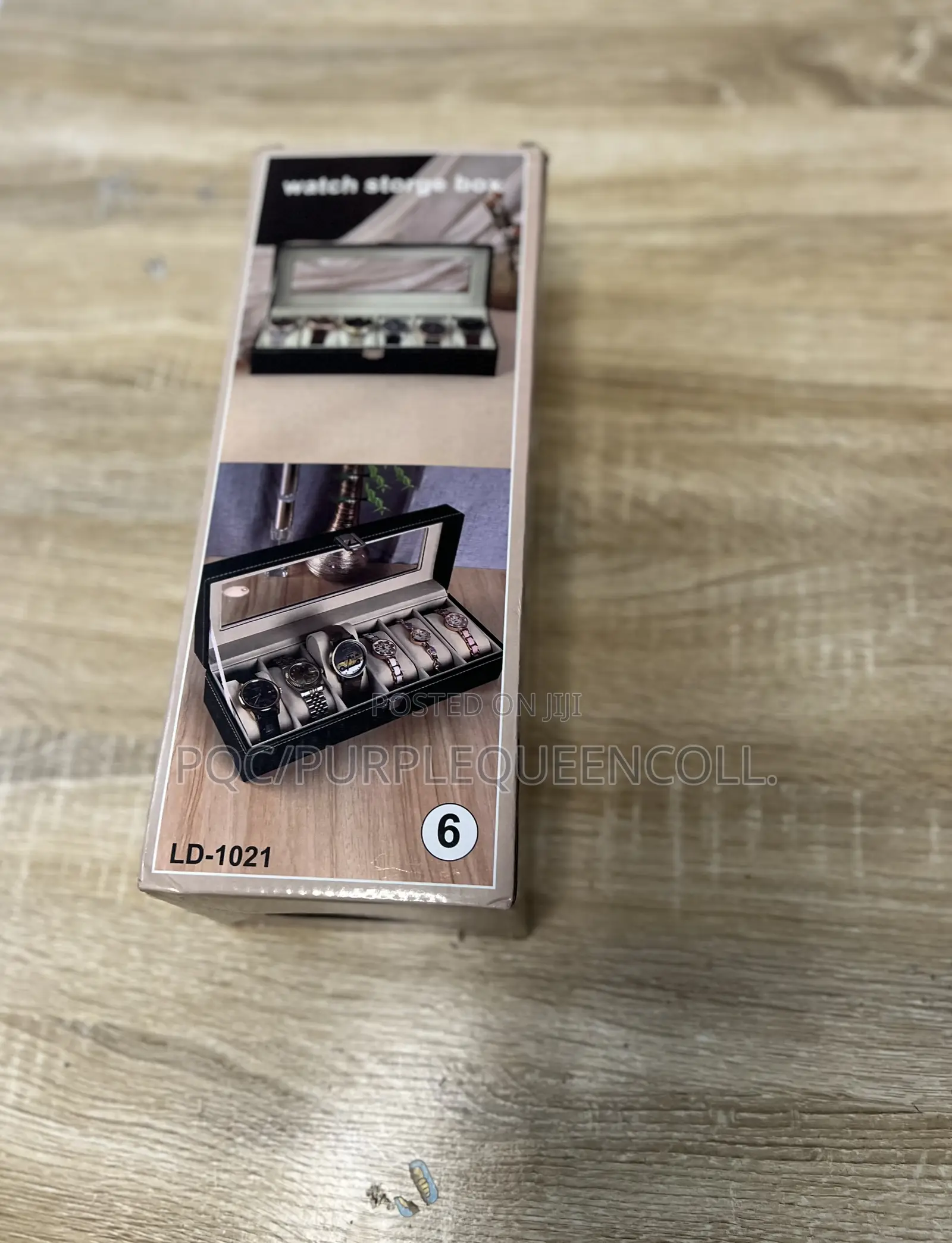 6 Slot Leather Storage Watch Box