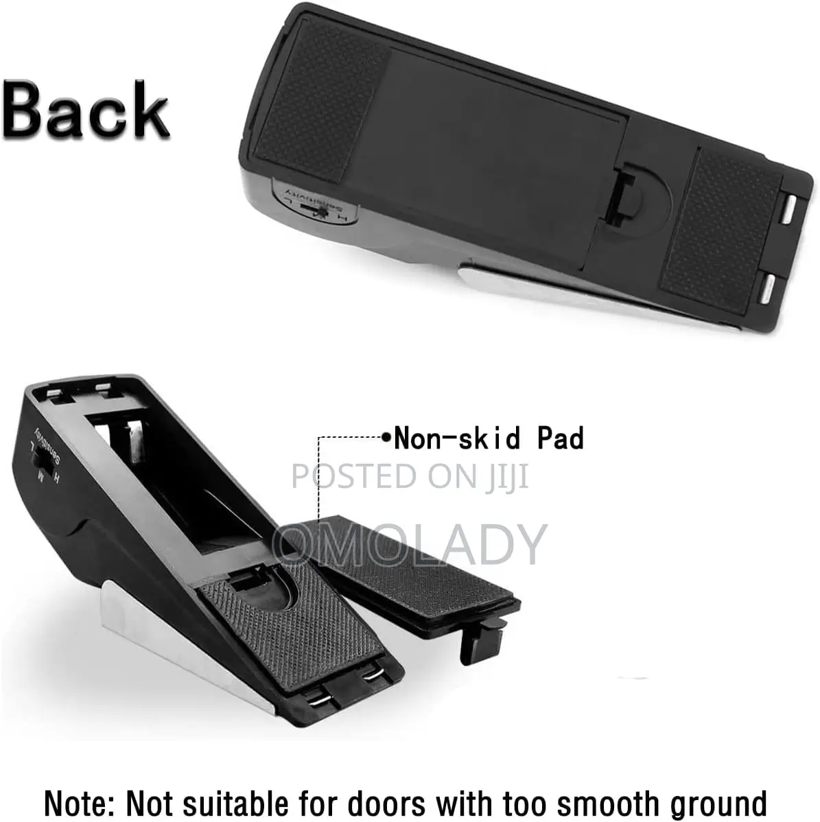Door Stop Alarm, Adjustable Sensitivity Door Wedge Alarm,