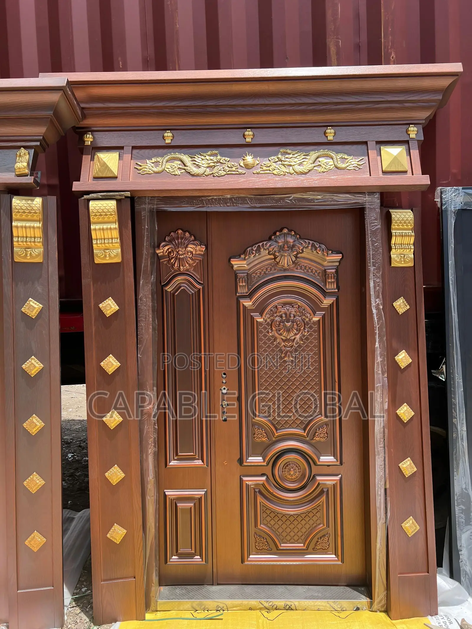 Standard Entrance Copper Door With Ark