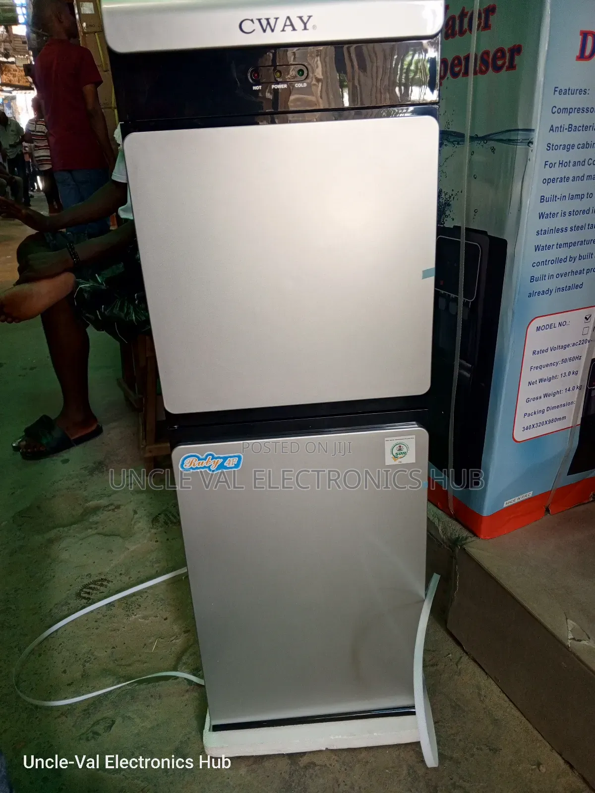 Cway Water Dispenser With Freezer (Byb72)