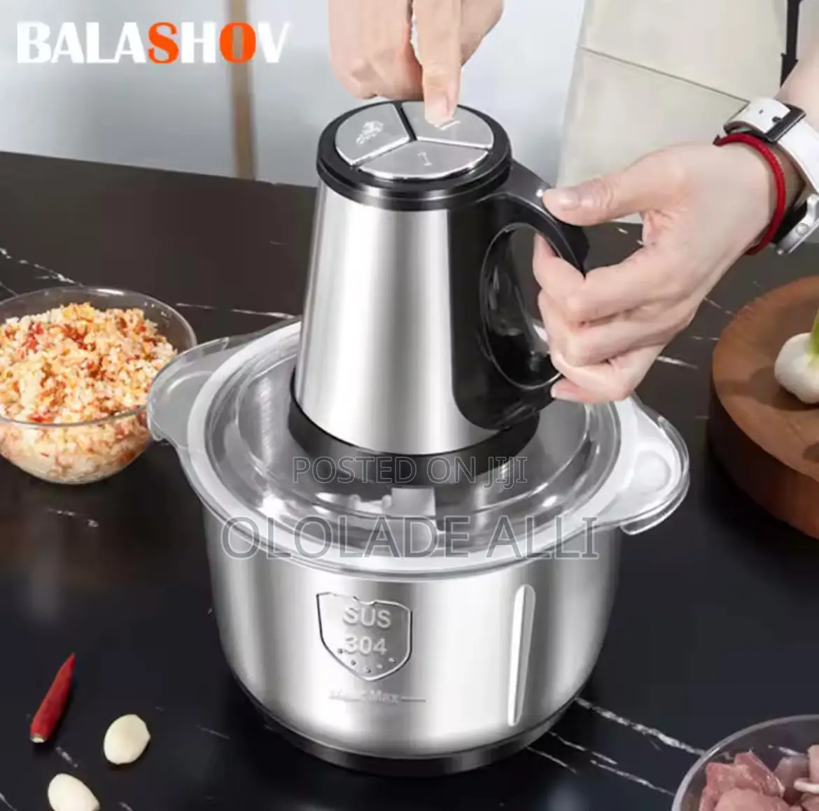 6l Food Processor Garlic