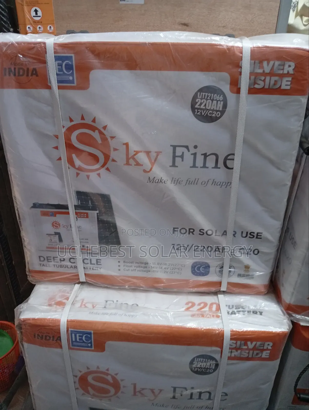 220ah/12v Sky Fine Tubular Battery