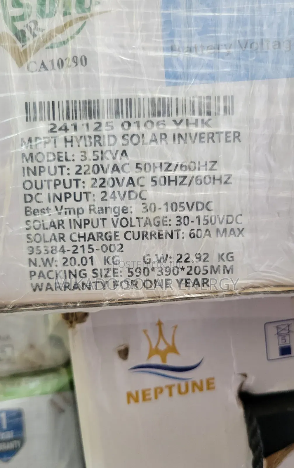 3.5kva 24v Yohako Hybrid Inverter With Warranty