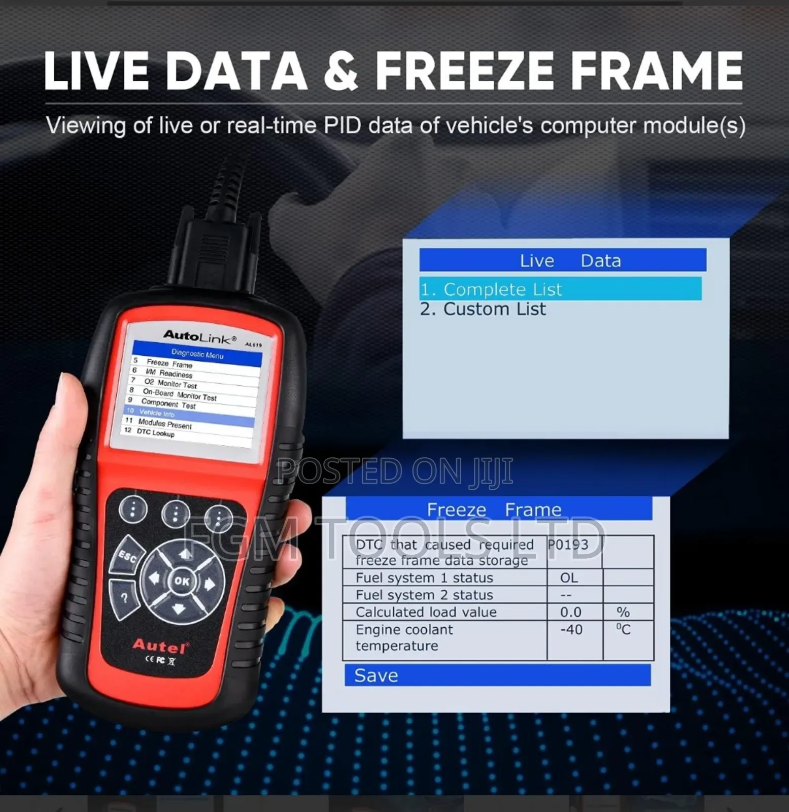 Autel Al619 Auto Scanner