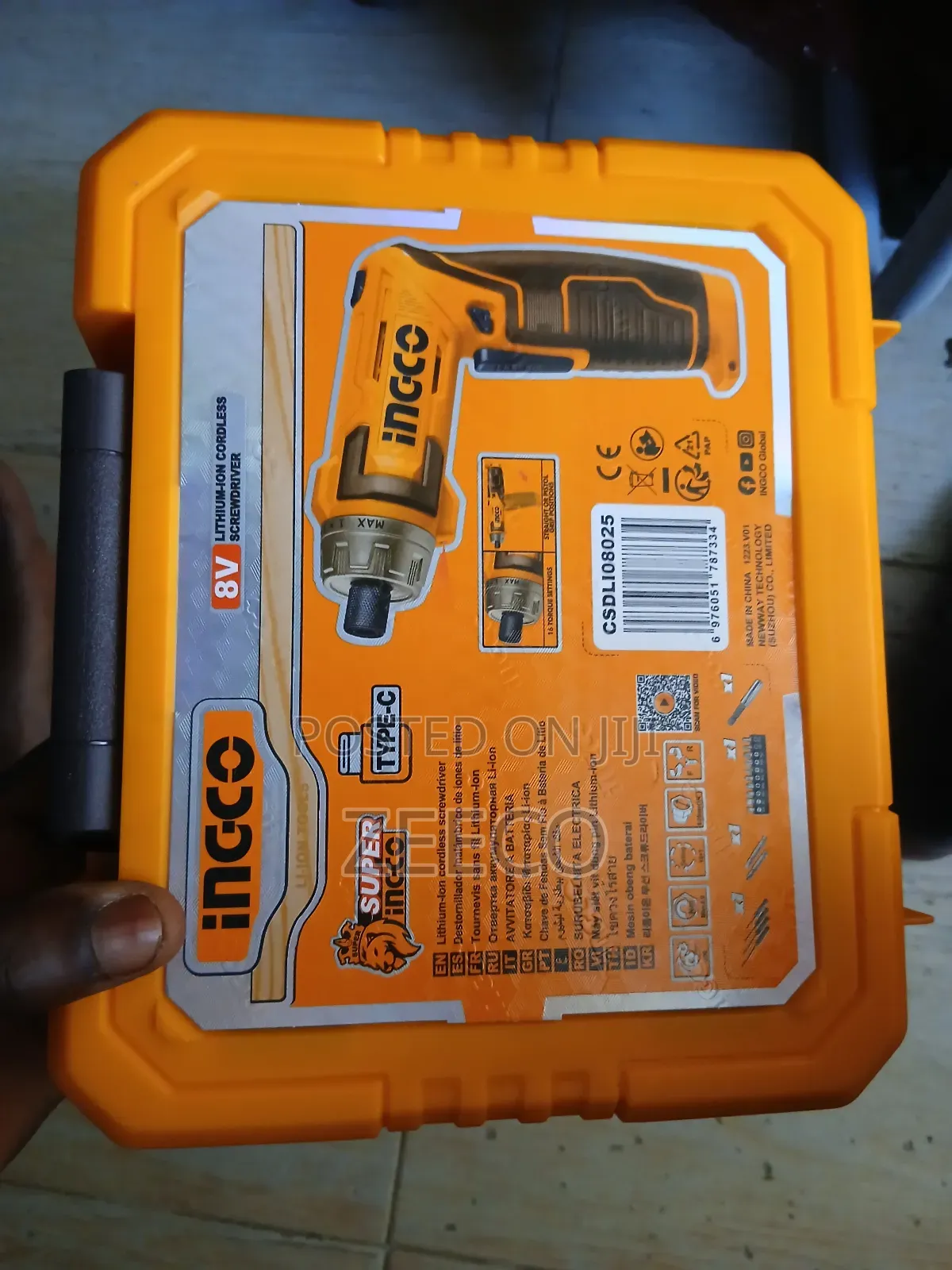 17pcs Lithium-Lon Cordless Screwdriver 8v