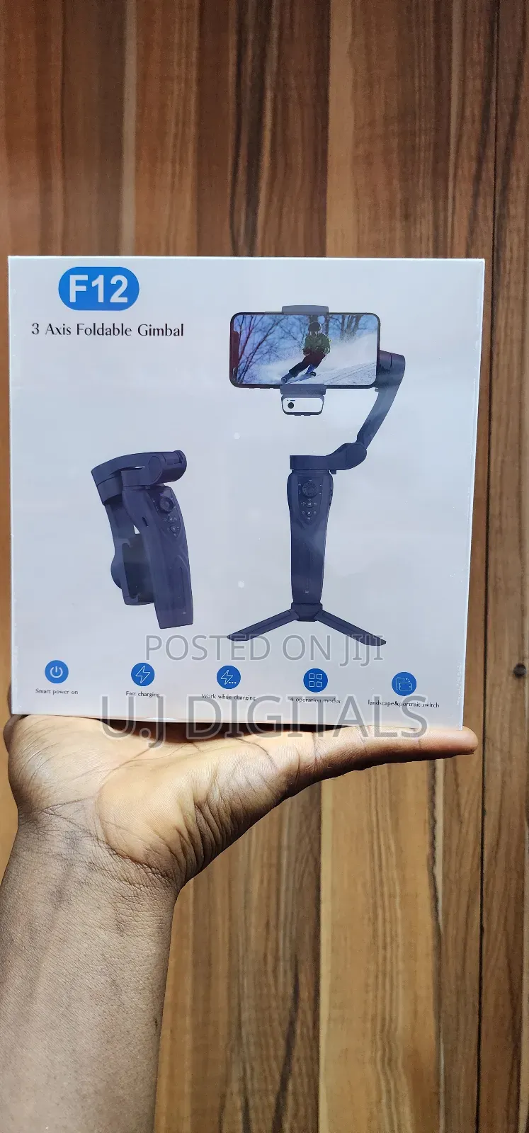 F12 3 Axis Foldable Phone Gimbal