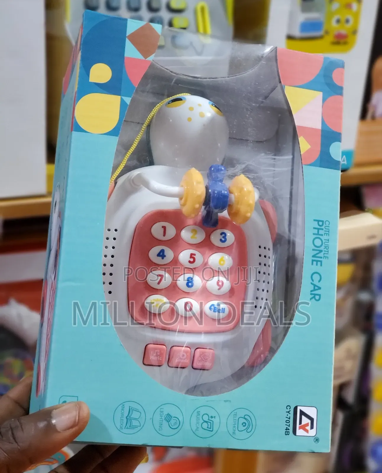 Cute Turtle Kids Phone Car Toy Ages 3+