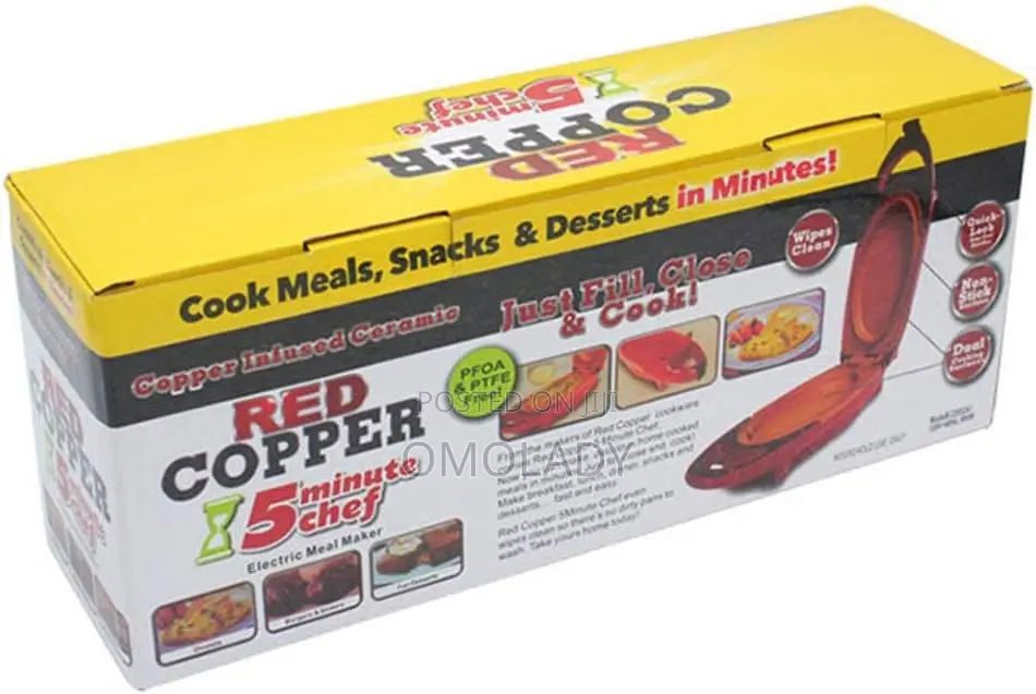 Red Copper 5-Minute Chef Electric Meal Cooker