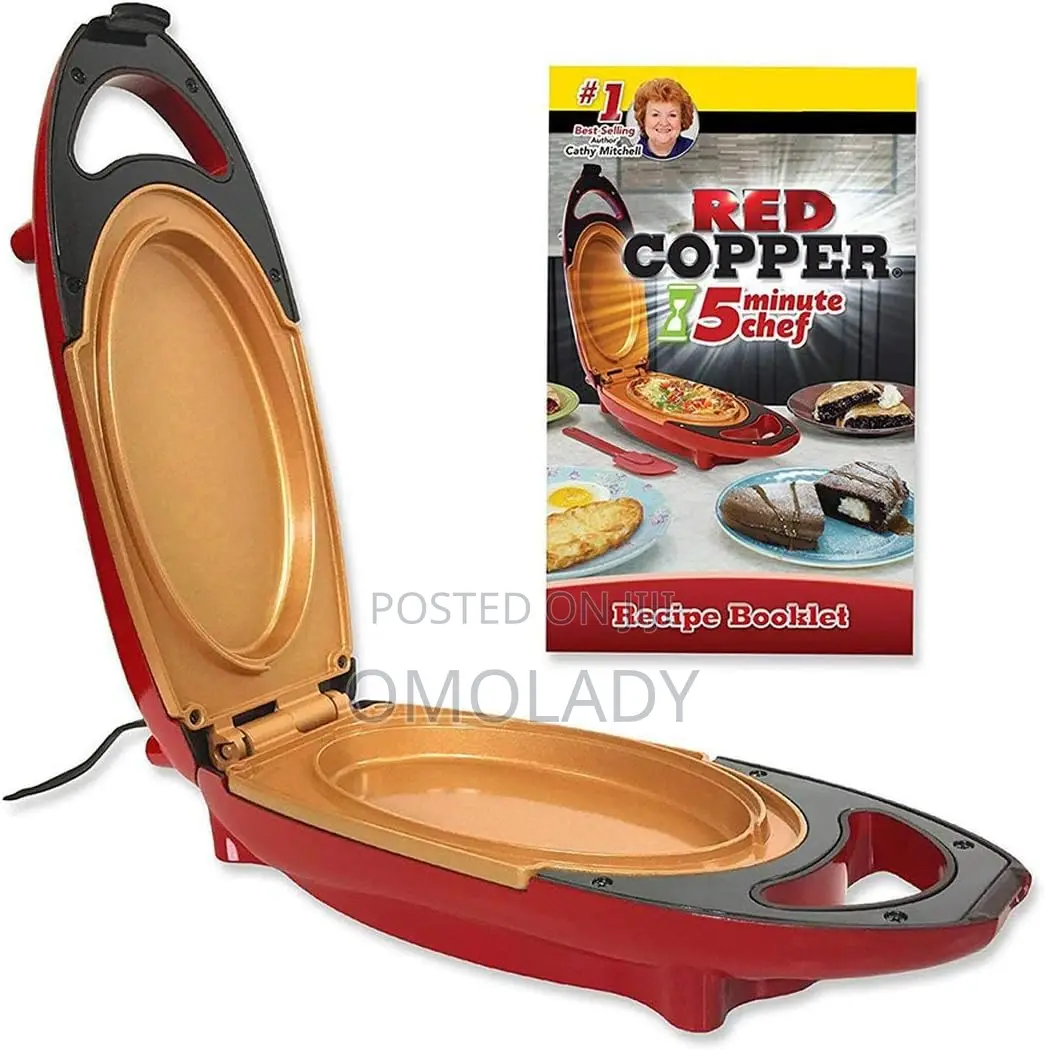 Red Copper 5-Minute Chef Electric Meal Cooker