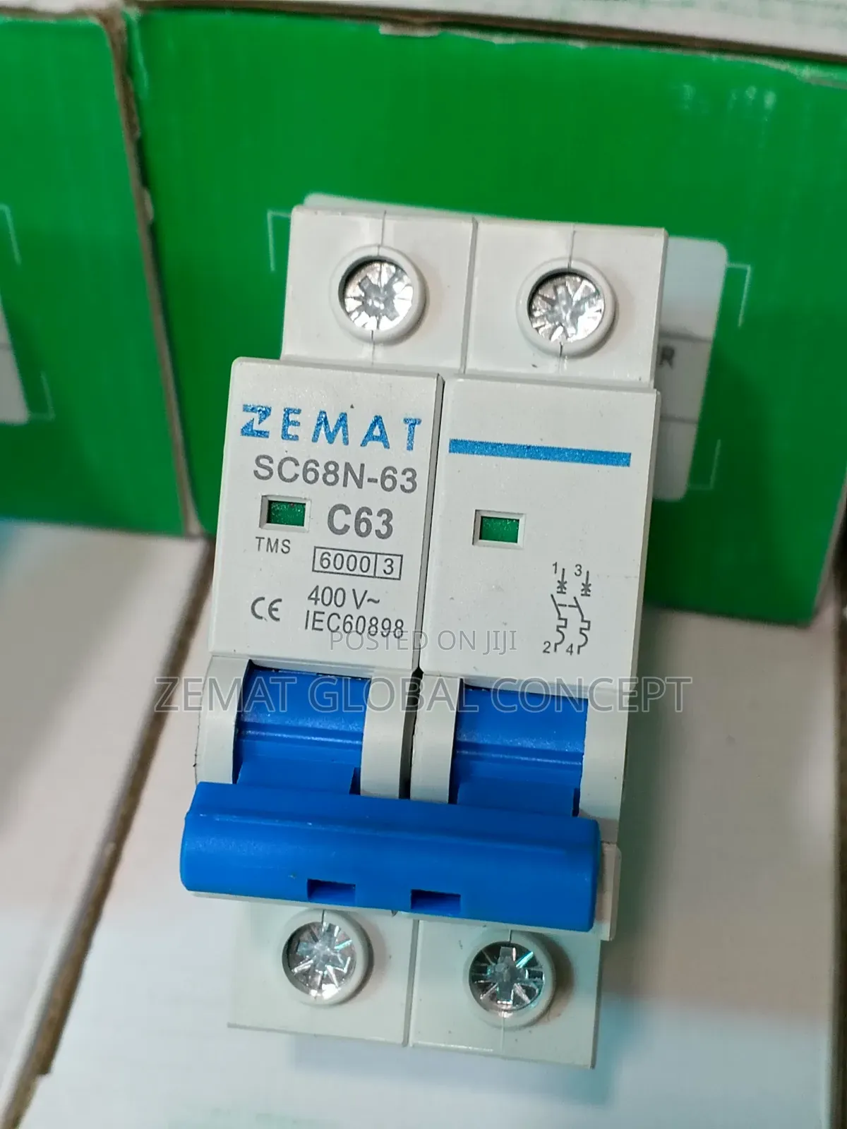 63amps Ac Solar Photovoltaic 2p Mcb Breaker