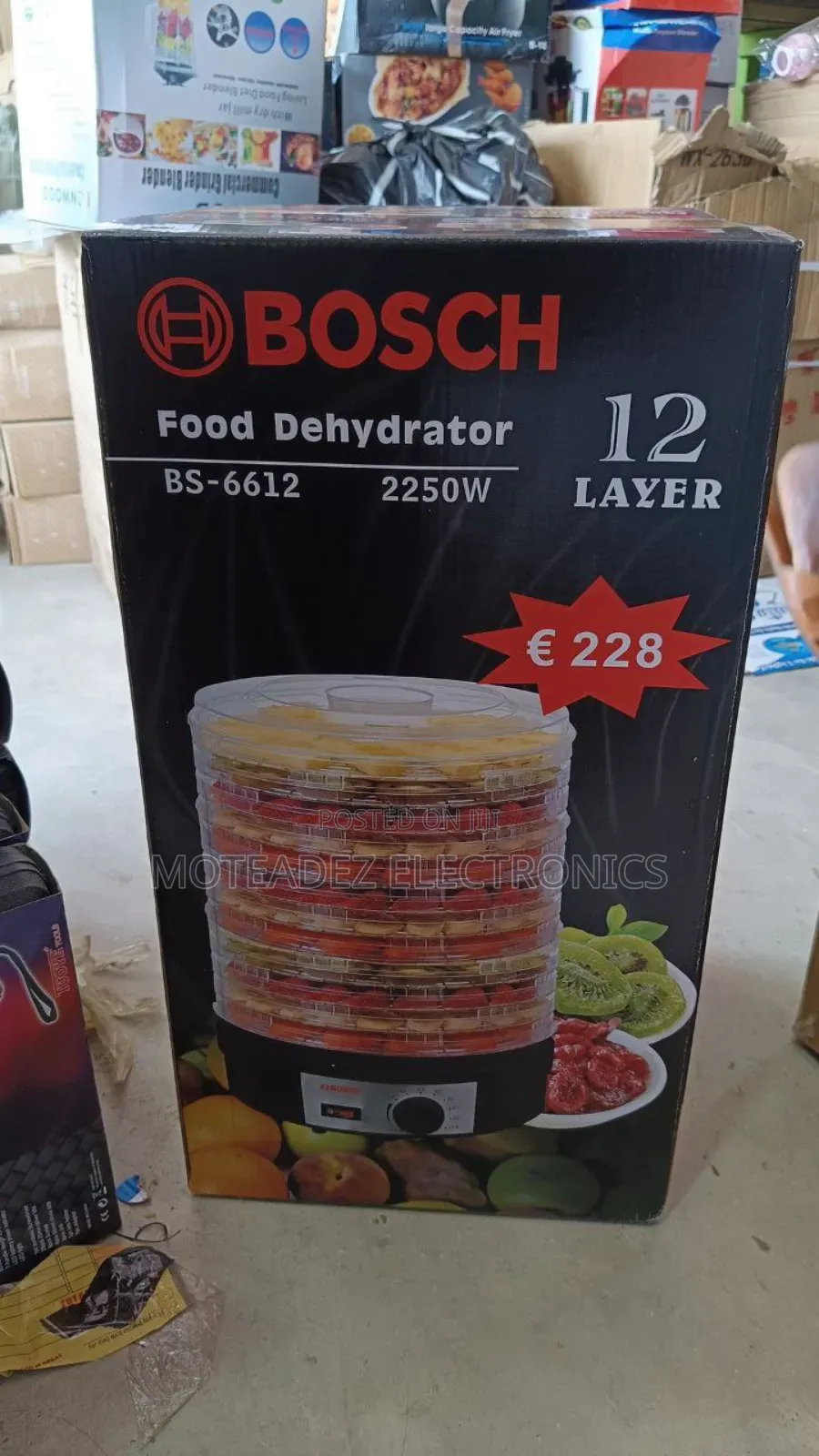 Bosch 12 Layer (2250w) Multipurpose Electric Food Dehydrator